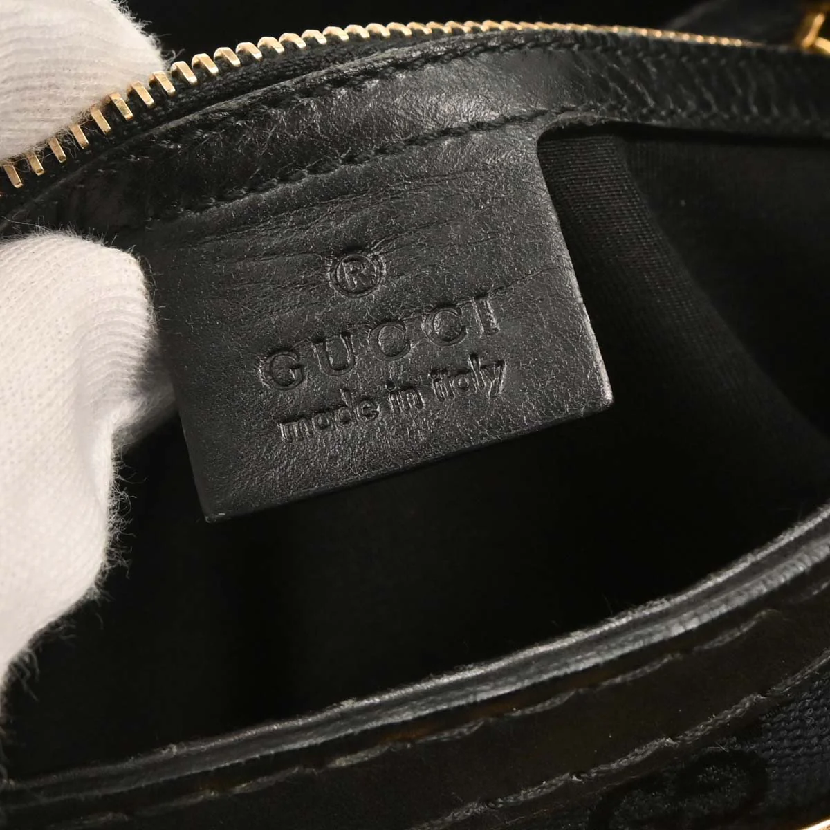 Gucci Black Canvas GG Queen Hobo Handbag - Image 8