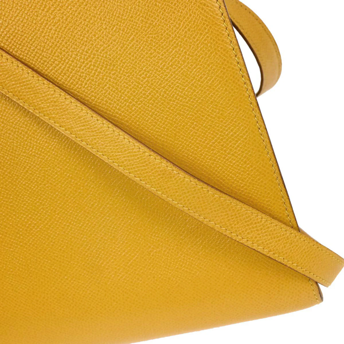 Hermes Jaune Courchevel Kelly Sport GM Shoulder Bag - Image 5
