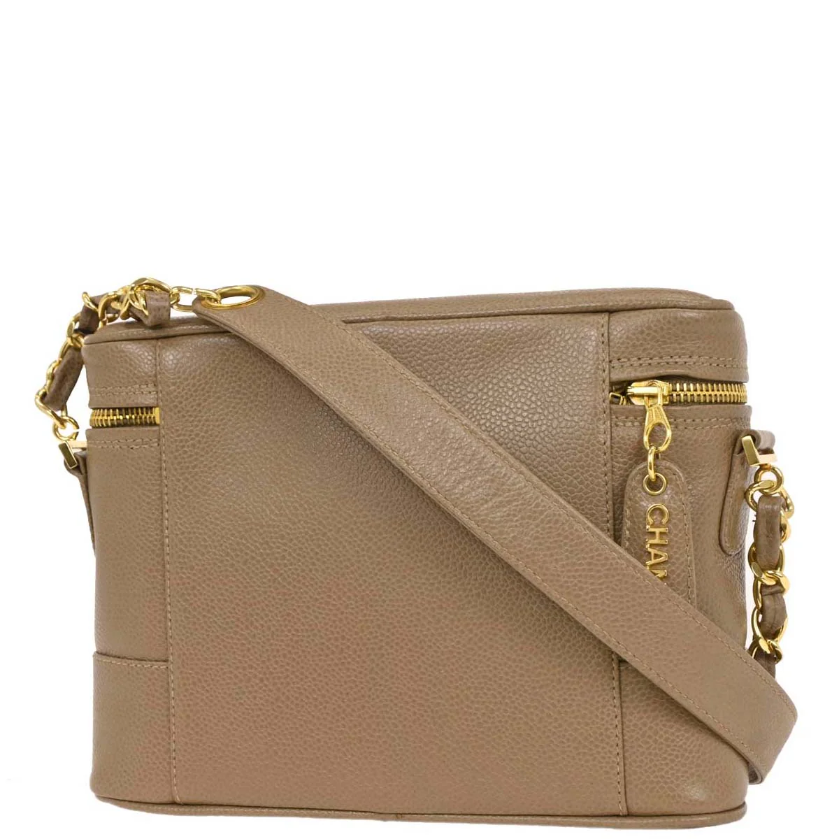 Chanel 1996-1997 Brown Caviar Shoulder Bag - Image 2