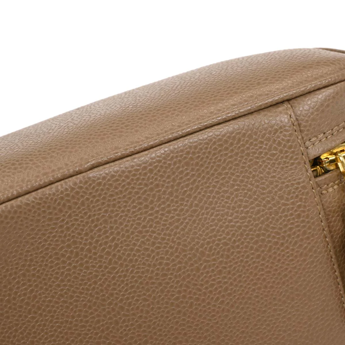 Chanel 1996-1997 Brown Caviar Shoulder Bag - Image 4
