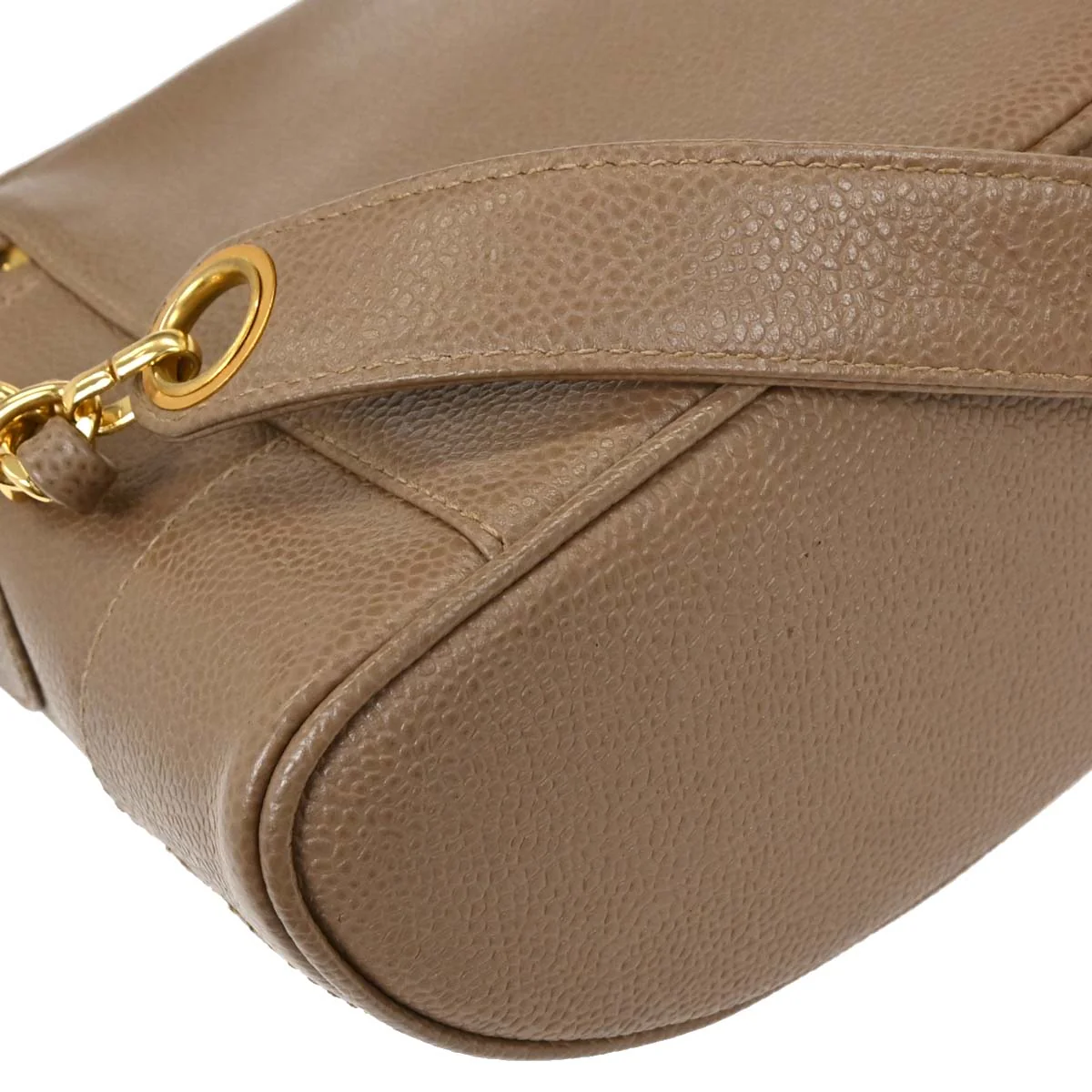 Chanel 1996-1997 Brown Caviar Shoulder Bag - Image 6