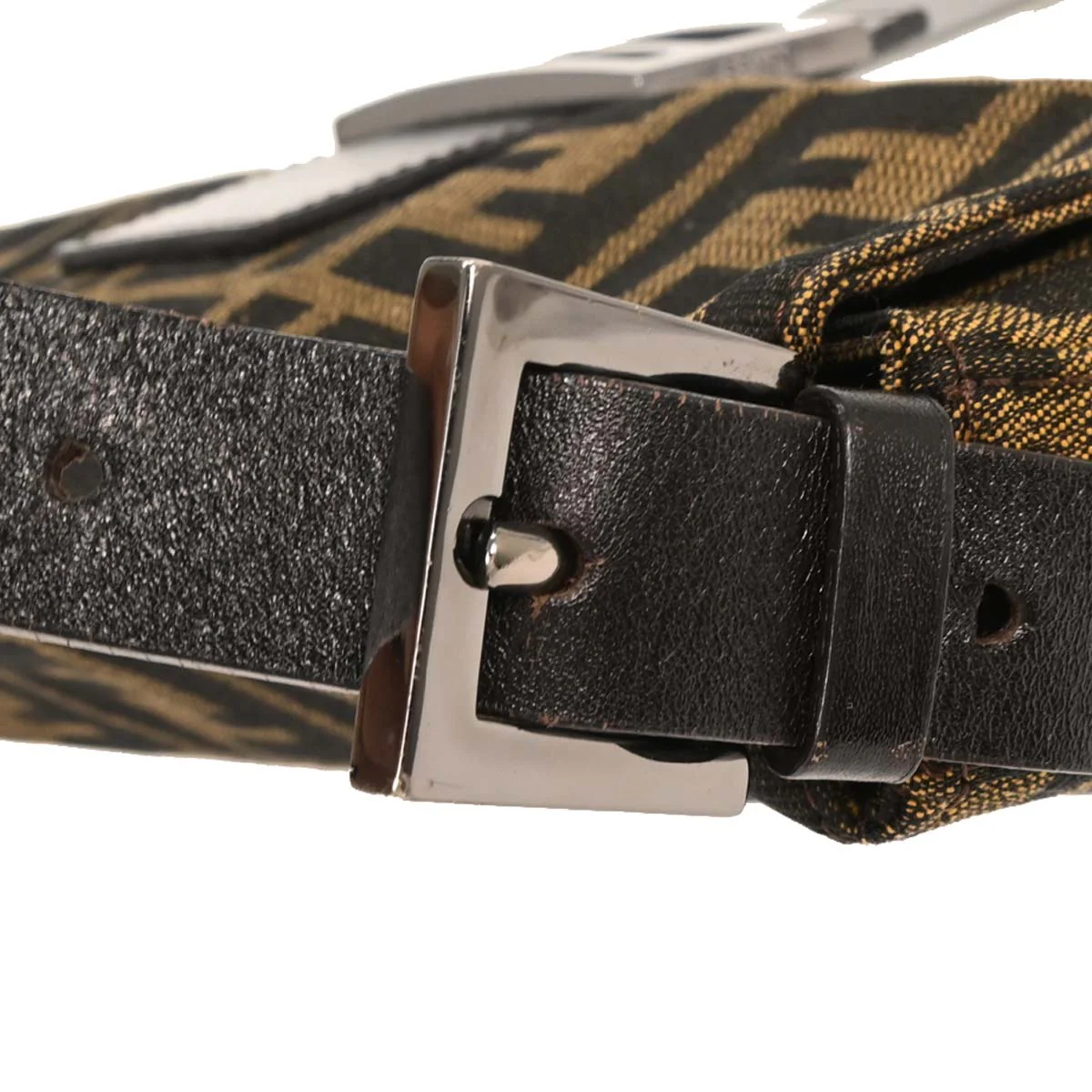 Fendi Brown Zucca Baguette Handbag - Image 5