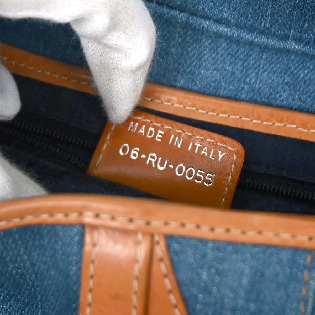 Christian Dior Blue Denim Saddle Handbag - Image 10