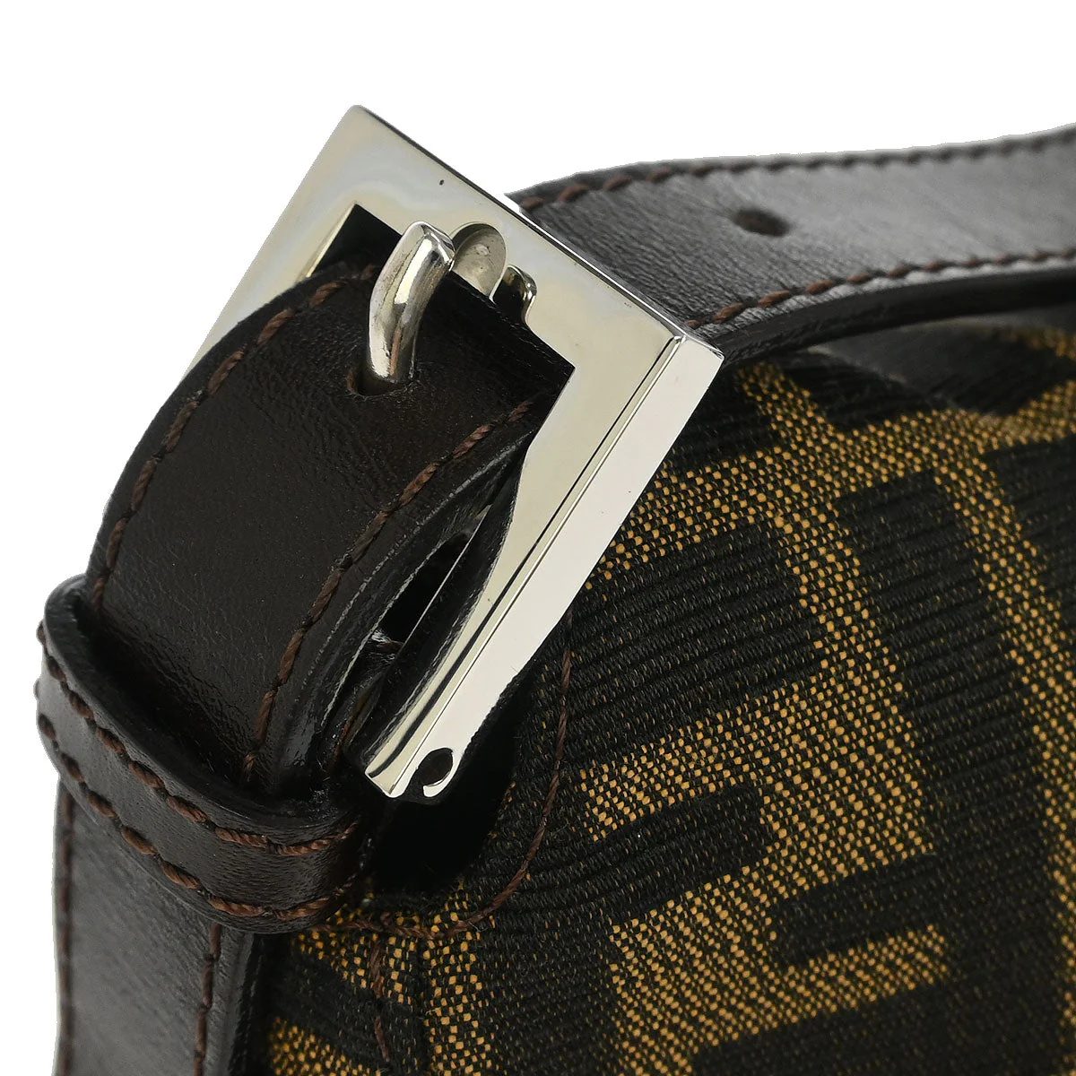 Fendi Brown Zucca Handbag - Image 6