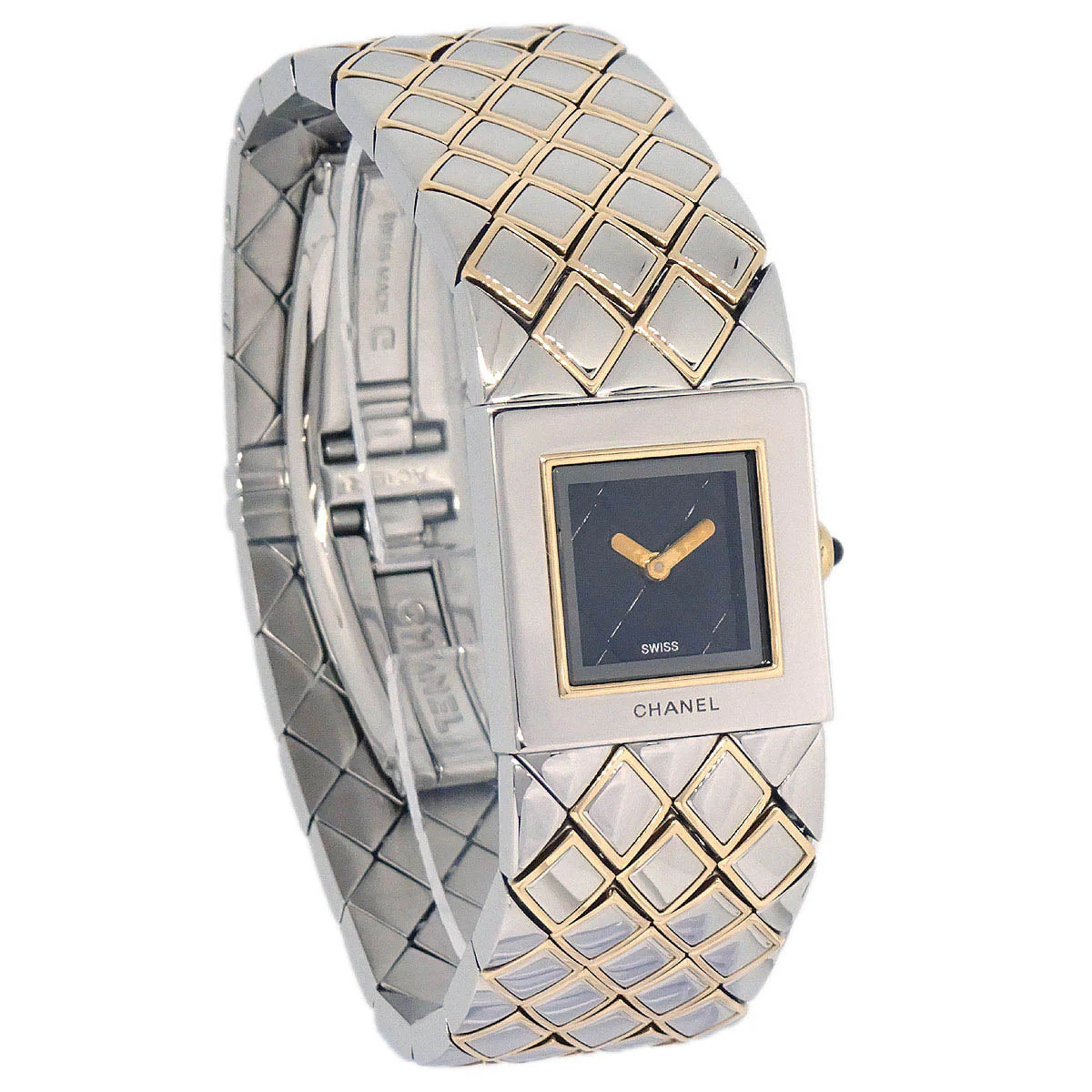 Chanel Matelasse Quartz Watch SS 18KYG - Image 2