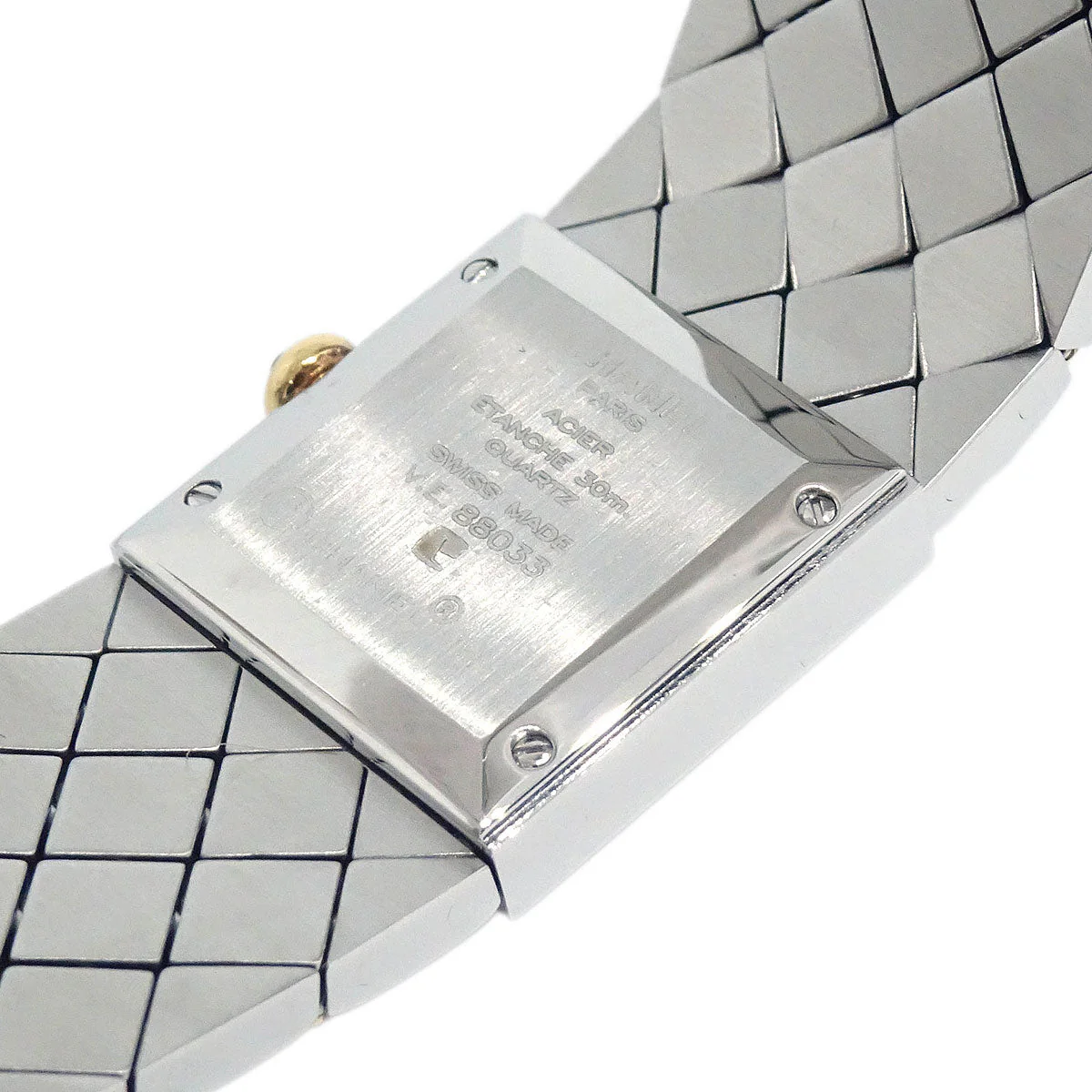 Chanel Matelasse Quartz Watch SS 18KYG - Image 7