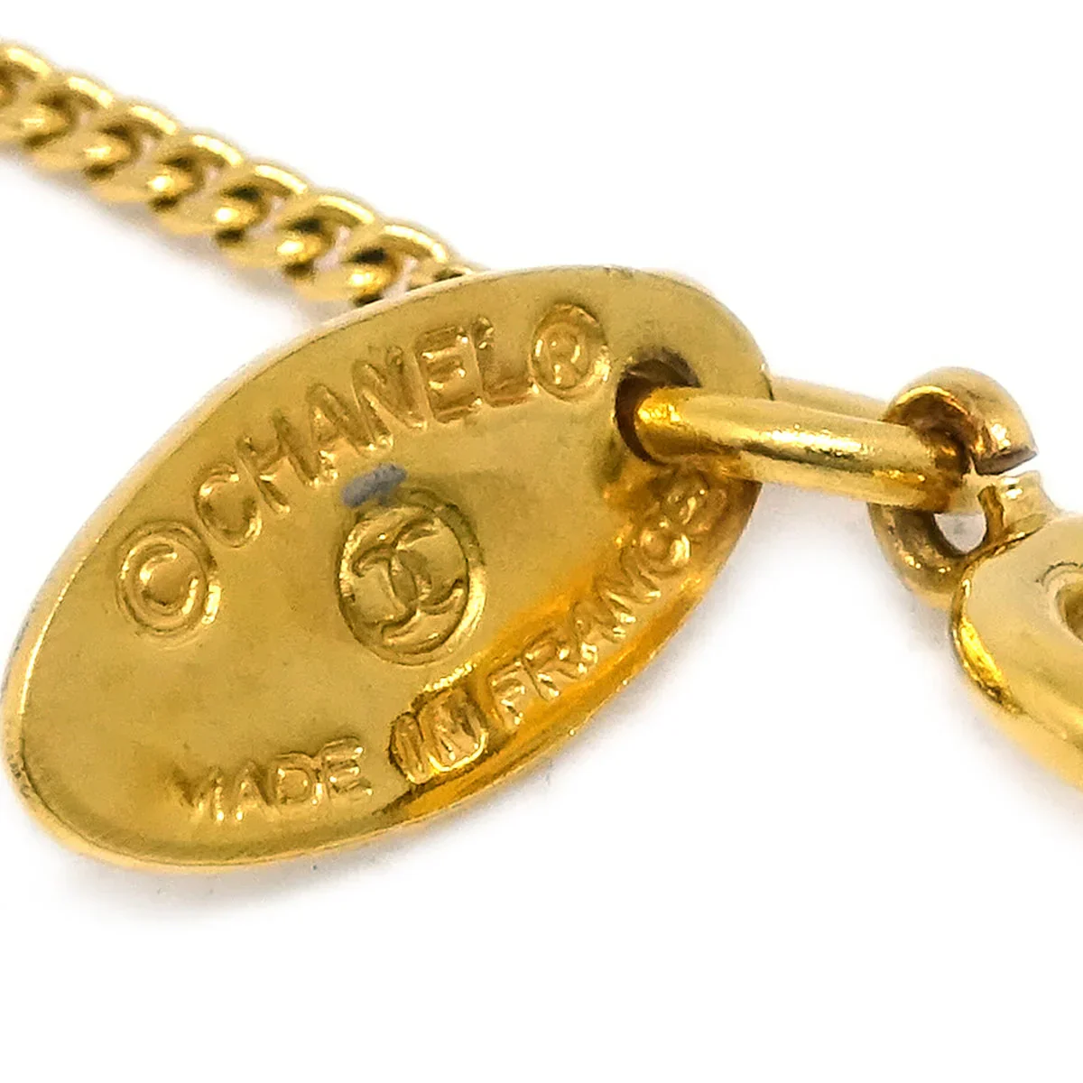 Chanel Artificial Pearl Gold Chain Pendant Necklace 3735 - Image 3