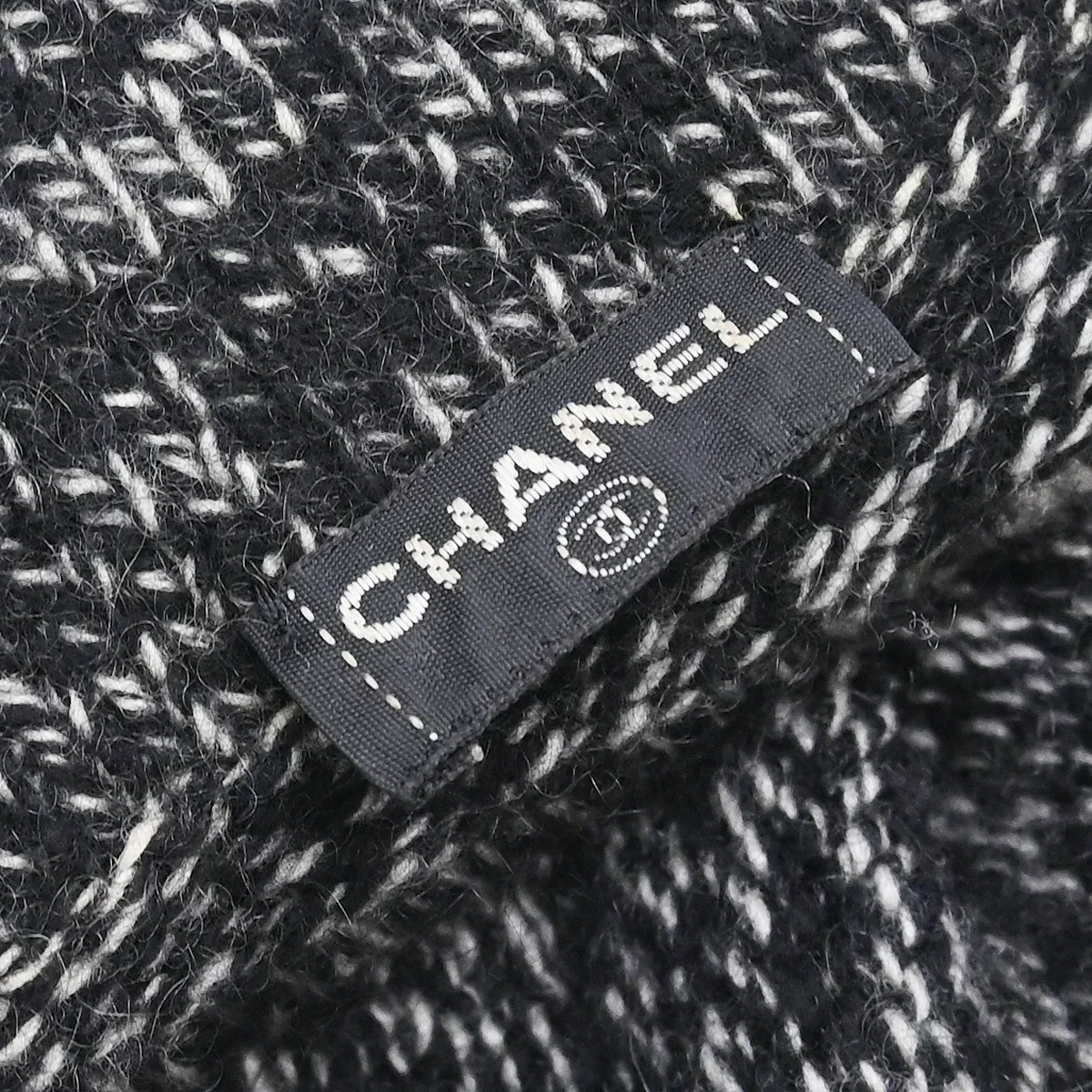 Chanel Zip Up Knit Sweater Gray - Image 4