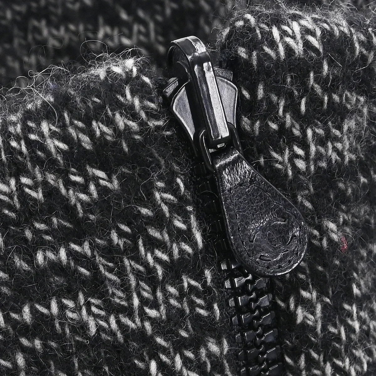 Chanel Zip Up Knit Sweater Gray - Image 9