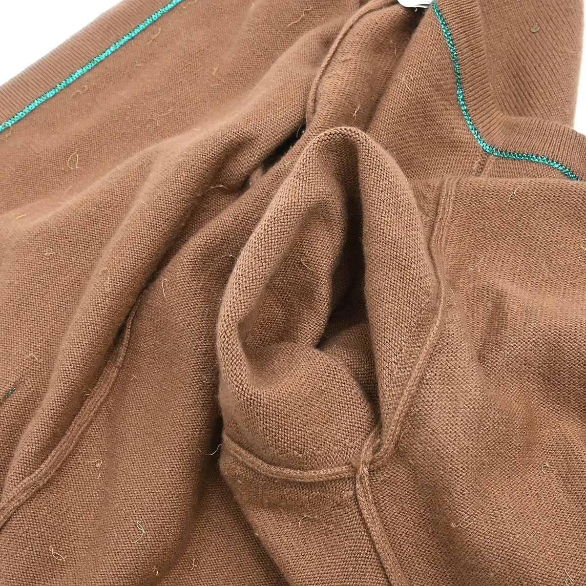 Chanel 1996 Set Cardigan Top Brown #44 - Image 7