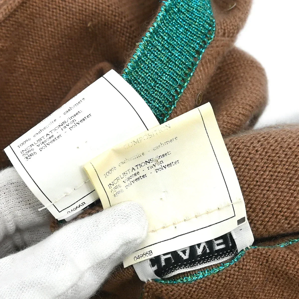 Chanel 1996 Set Cardigan Top Brown #44 - Image 9