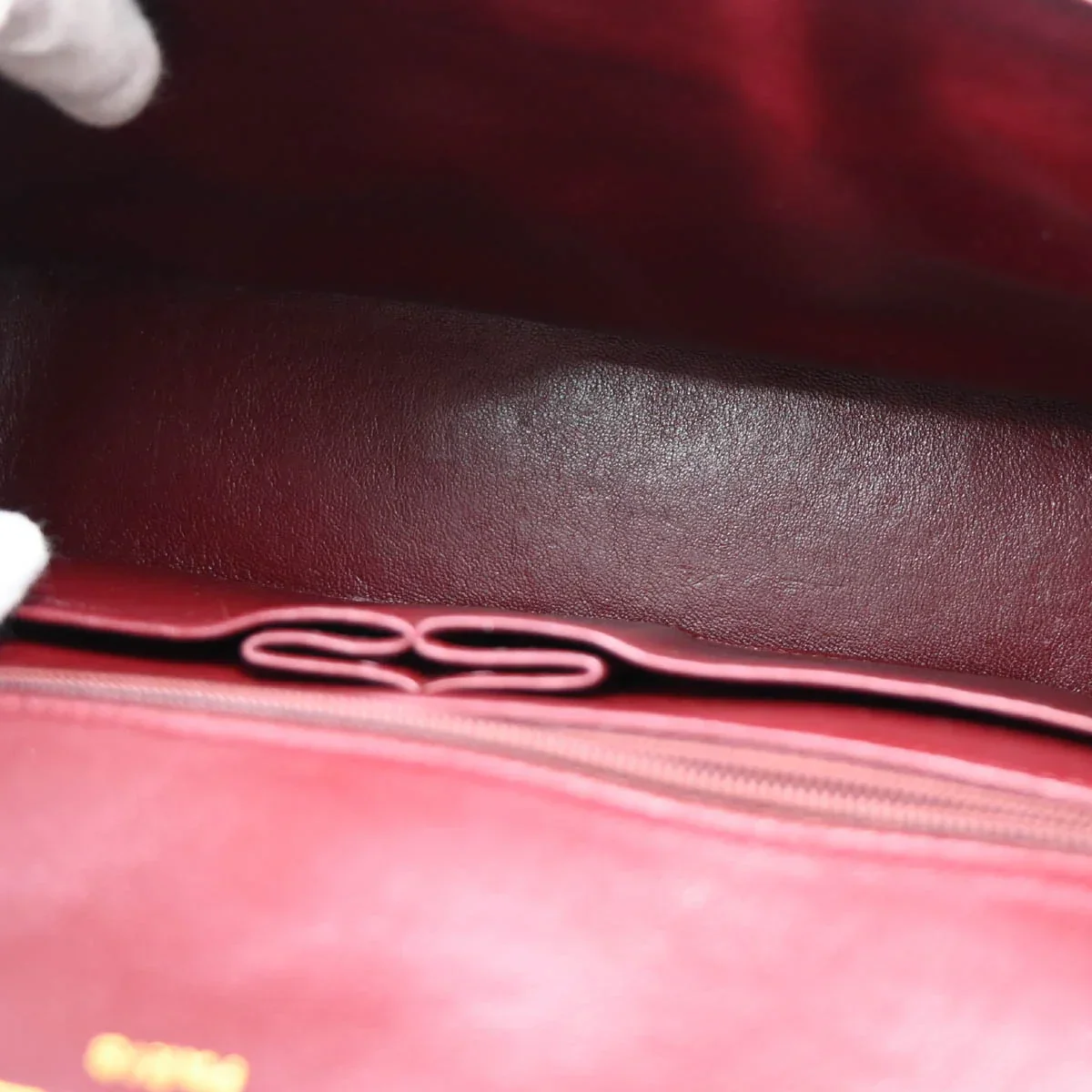 Chanel 1994-1996 Black Lambskin Paris Shoulder Bag - Image 9