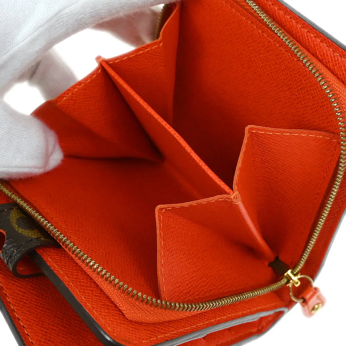 Louis Vuitton 2006 Monogram Perfo Compact Zip Wallet M95189 - Image 5
