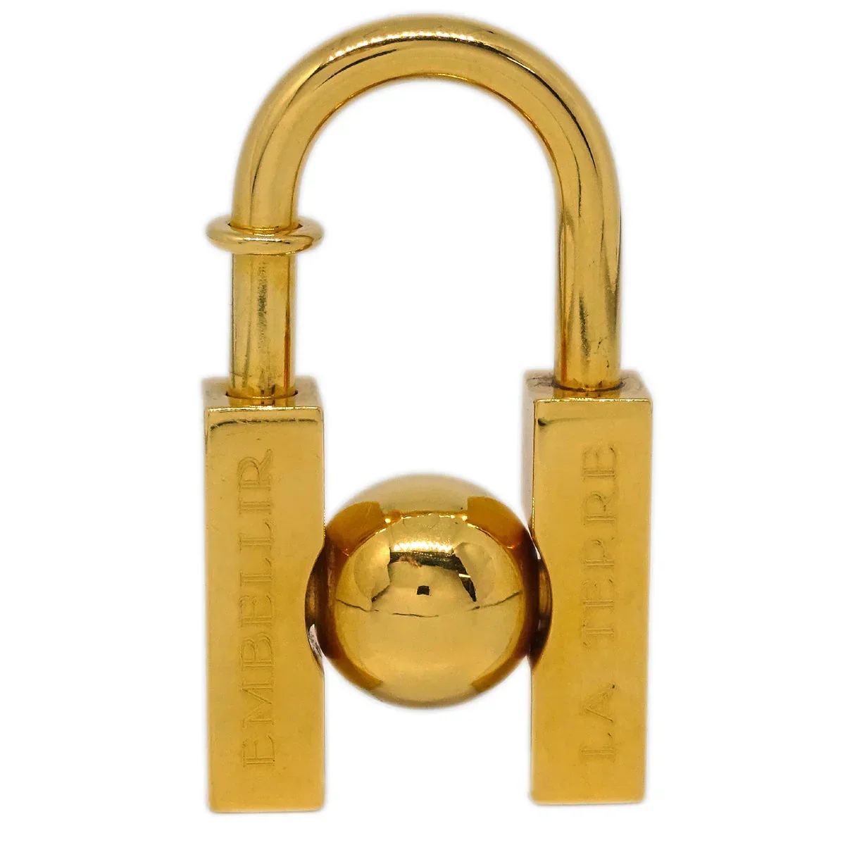 Hermes 2001 Earth Cadena Padlock Gold Small Good - Image 2