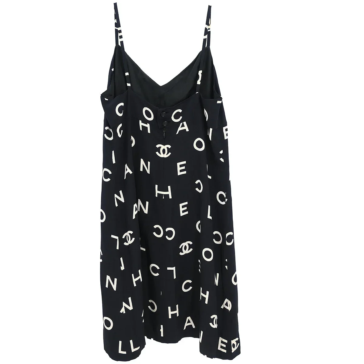 Chanel 1997 Camisole Dress Black #38 - Image 2