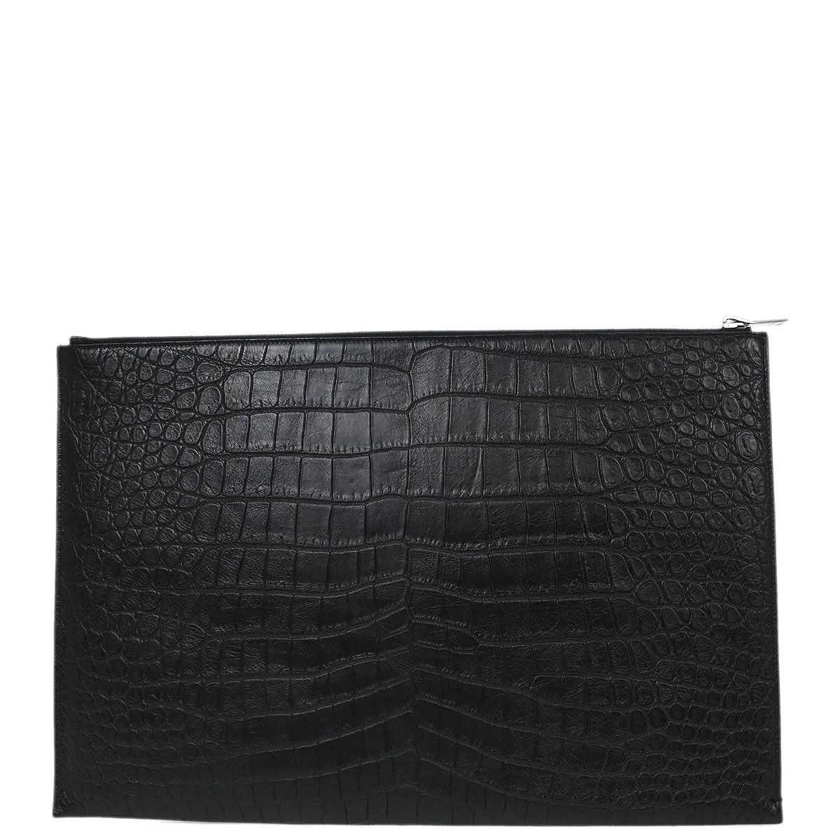 Saint Laurent * Black Leather Clutch Bag - Image 2