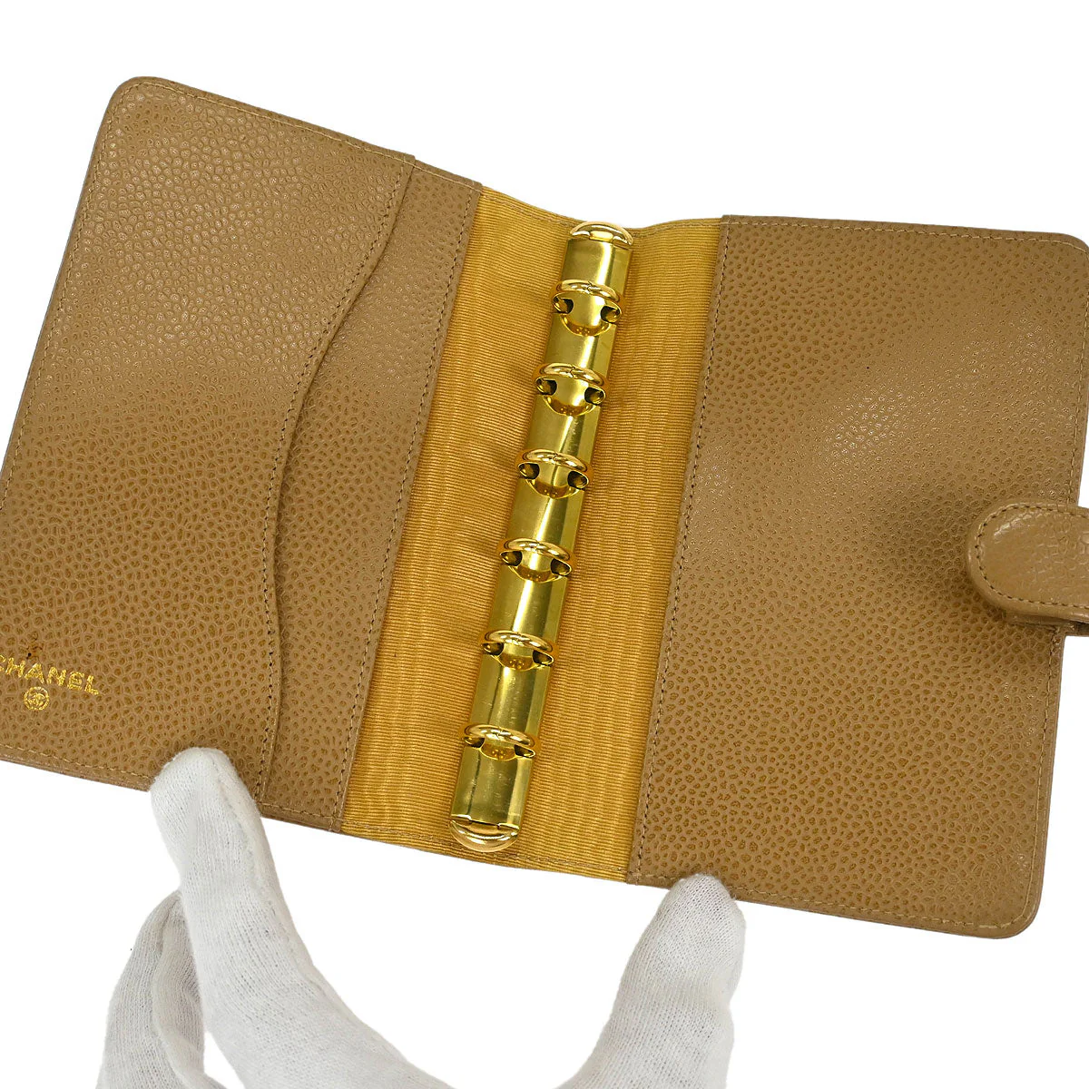 Chanel Beige Caviar Note Book Cover Small Good - Image 4