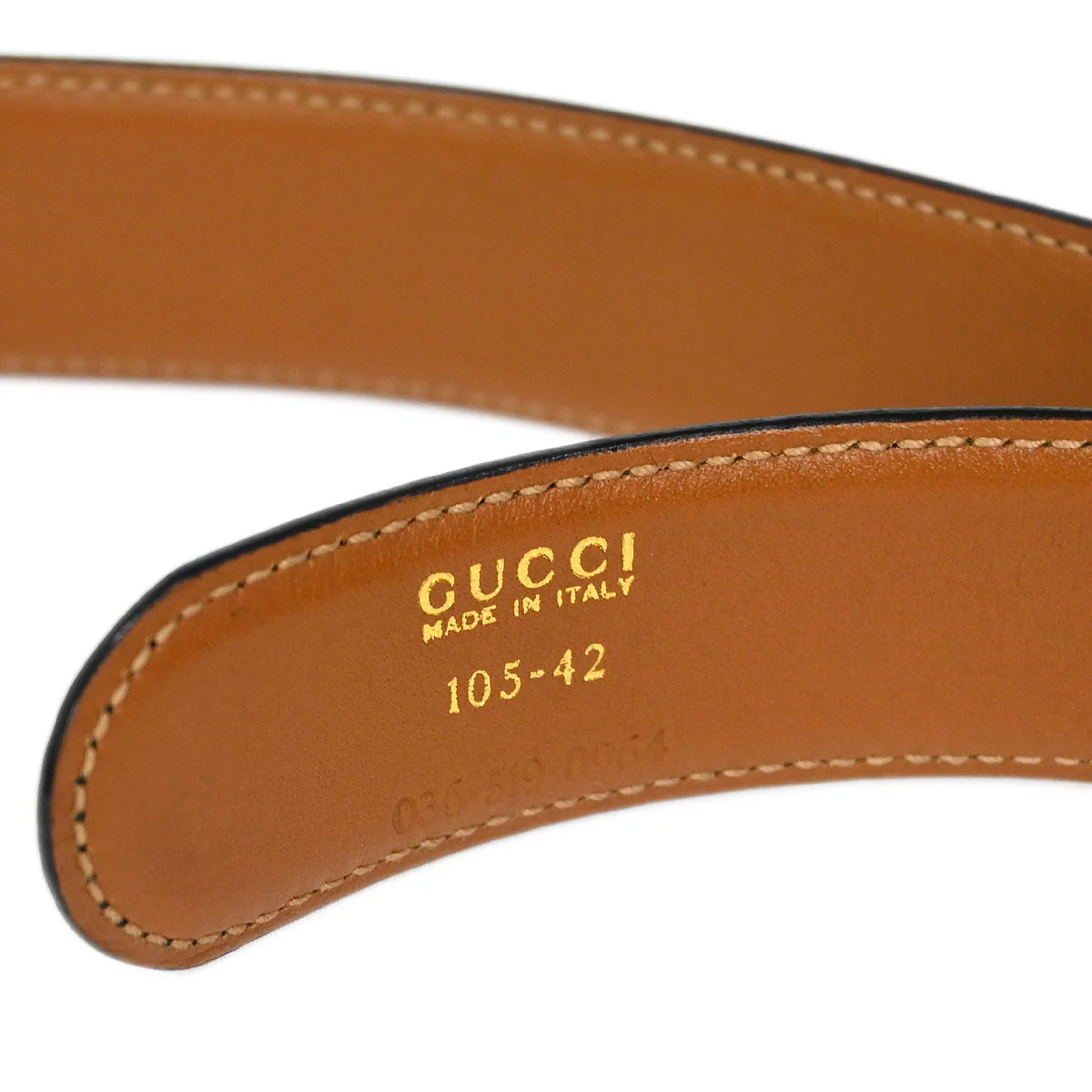 Gucci Black Leather Belt Small Good - Image 3