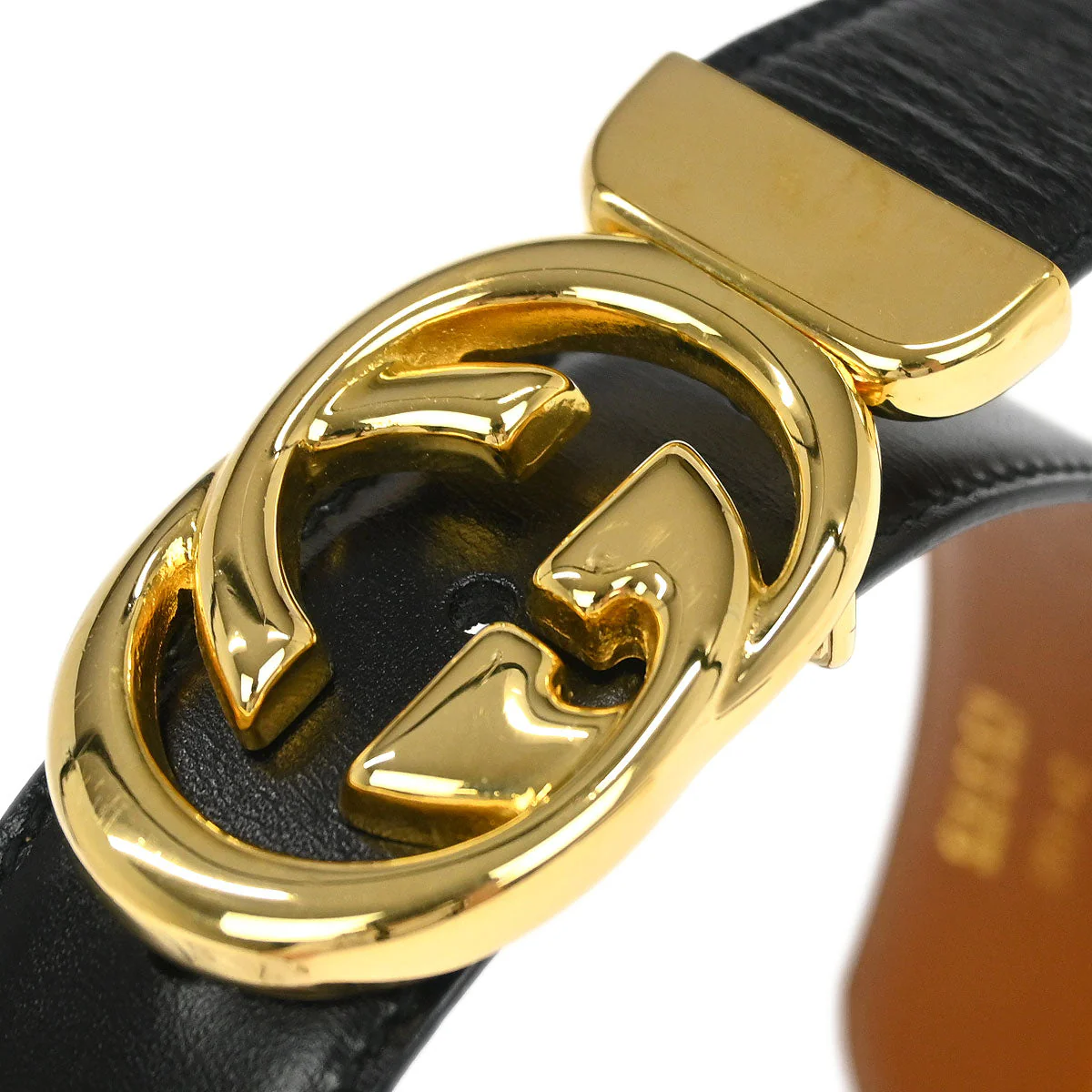 Gucci Black Leather Belt Small Good - Image 4