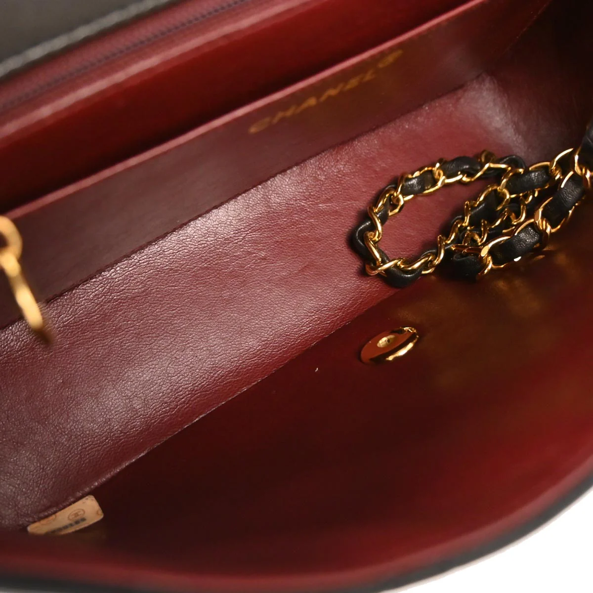 Chanel Black Lambskin Medium Diana Shoulder Bag - Image 7
