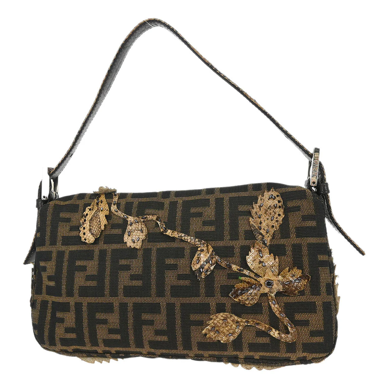 Fendi * Brown Zucca Baguette Handbag - Image 2