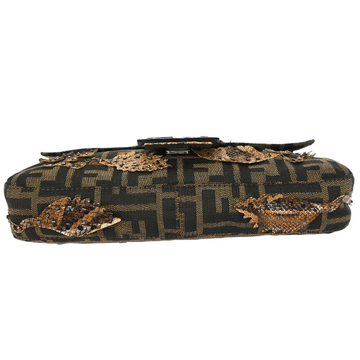 Fendi * Brown Zucca Baguette Handbag - Image 3