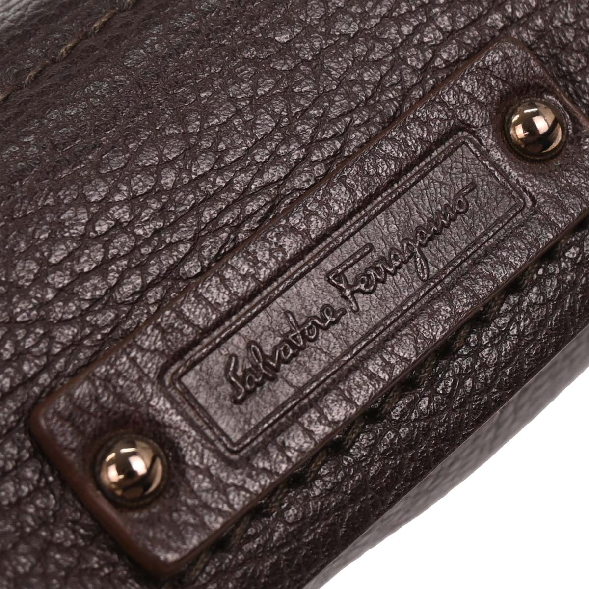 Salvatore Ferragamo Brown Handbag - Image 6