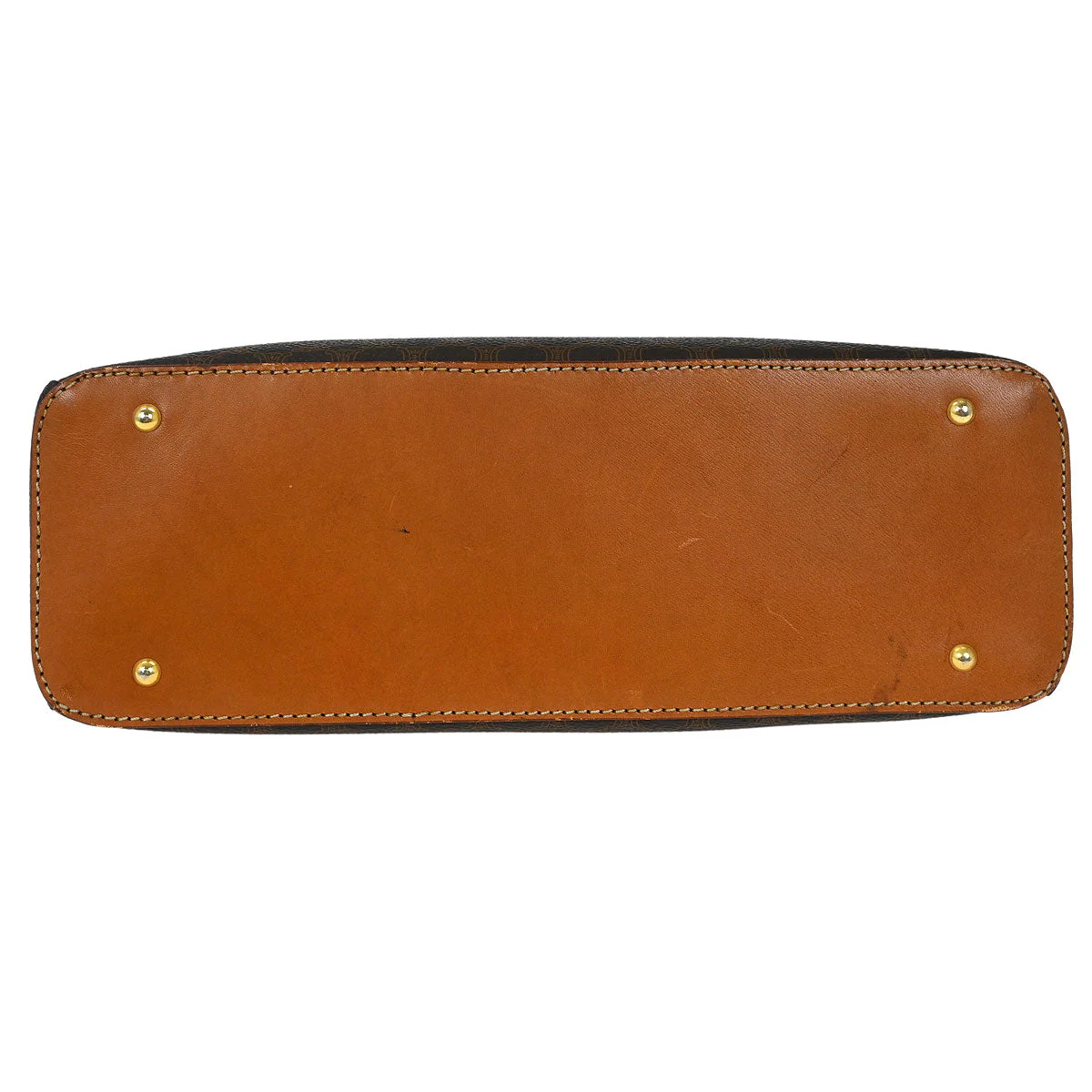 Celine Brown Macadam Handbag - Image 3