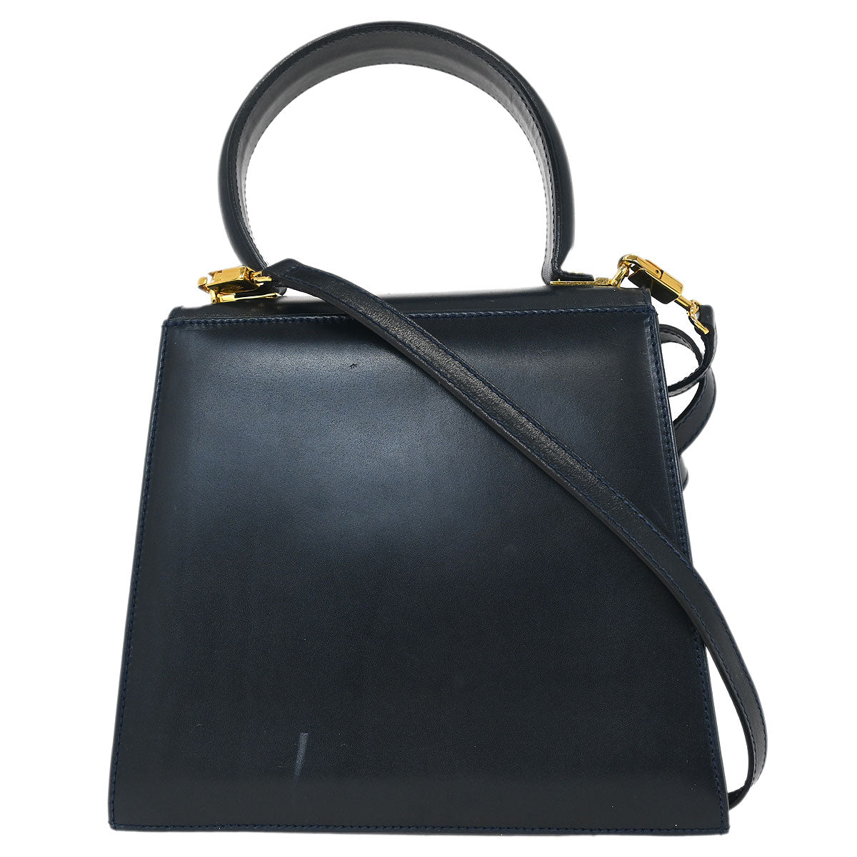 Salvatore Ferragamo Navy Gancini 2way Shoulder Handbag - Image 2