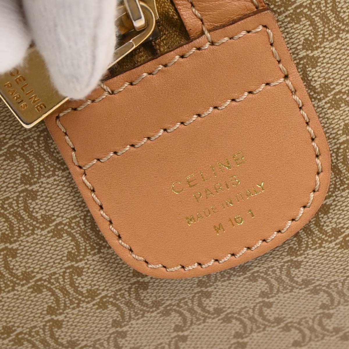 Celine Beige Macadam Duffle Handbag - Image 10