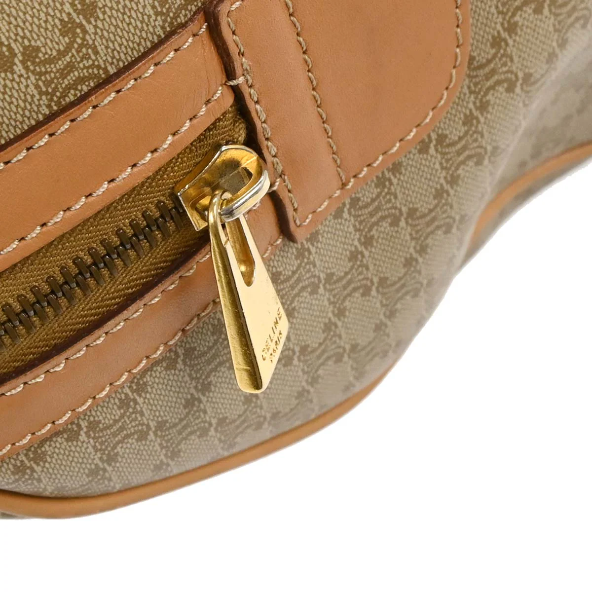 Celine Beige Macadam Duffle Handbag - Image 5