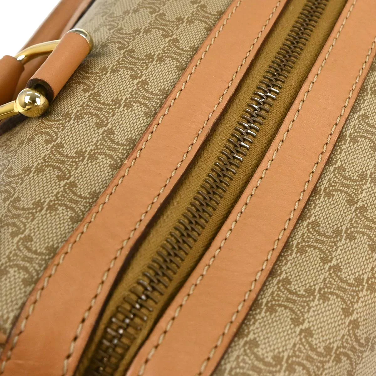 Celine Beige Macadam Duffle Handbag - Image 7