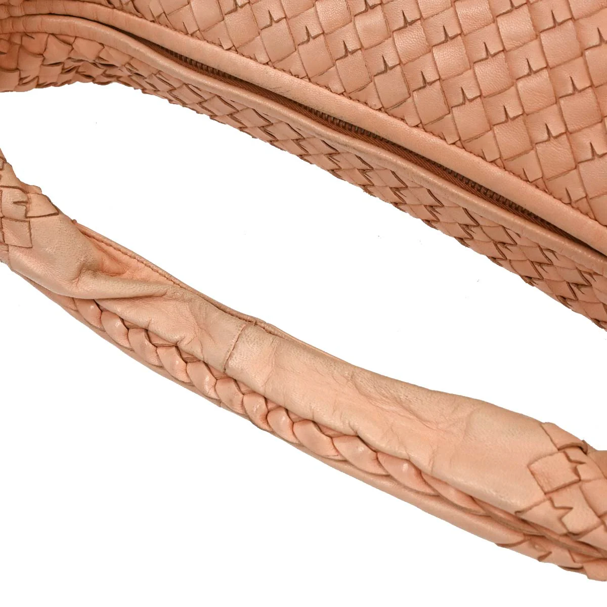 Bottega Veneta Pink Intrecciato Hobo Handbag - Image 3