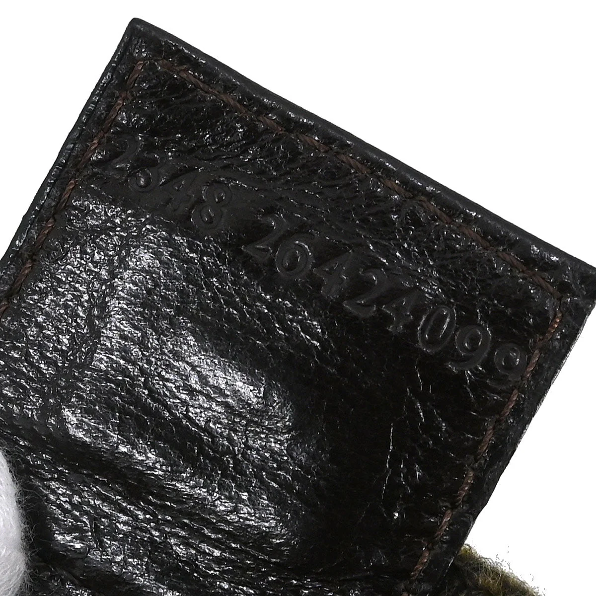 Fendi Brown Wool Baguette Handbag - Image 10