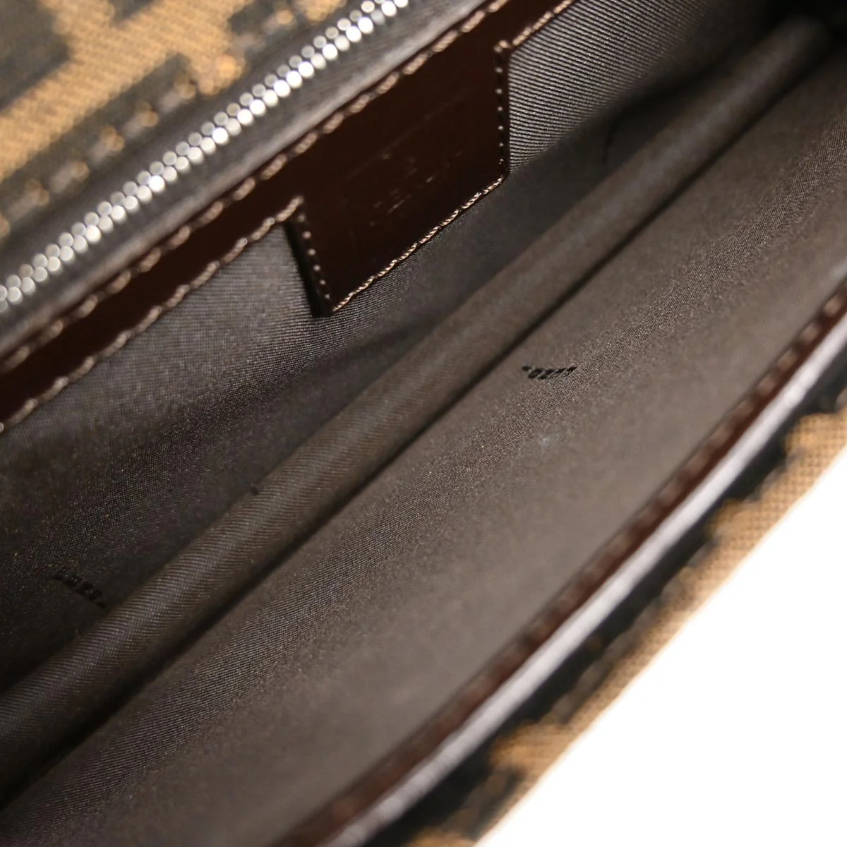 Fendi Brown Canvas Zucca Handbag - Image 7