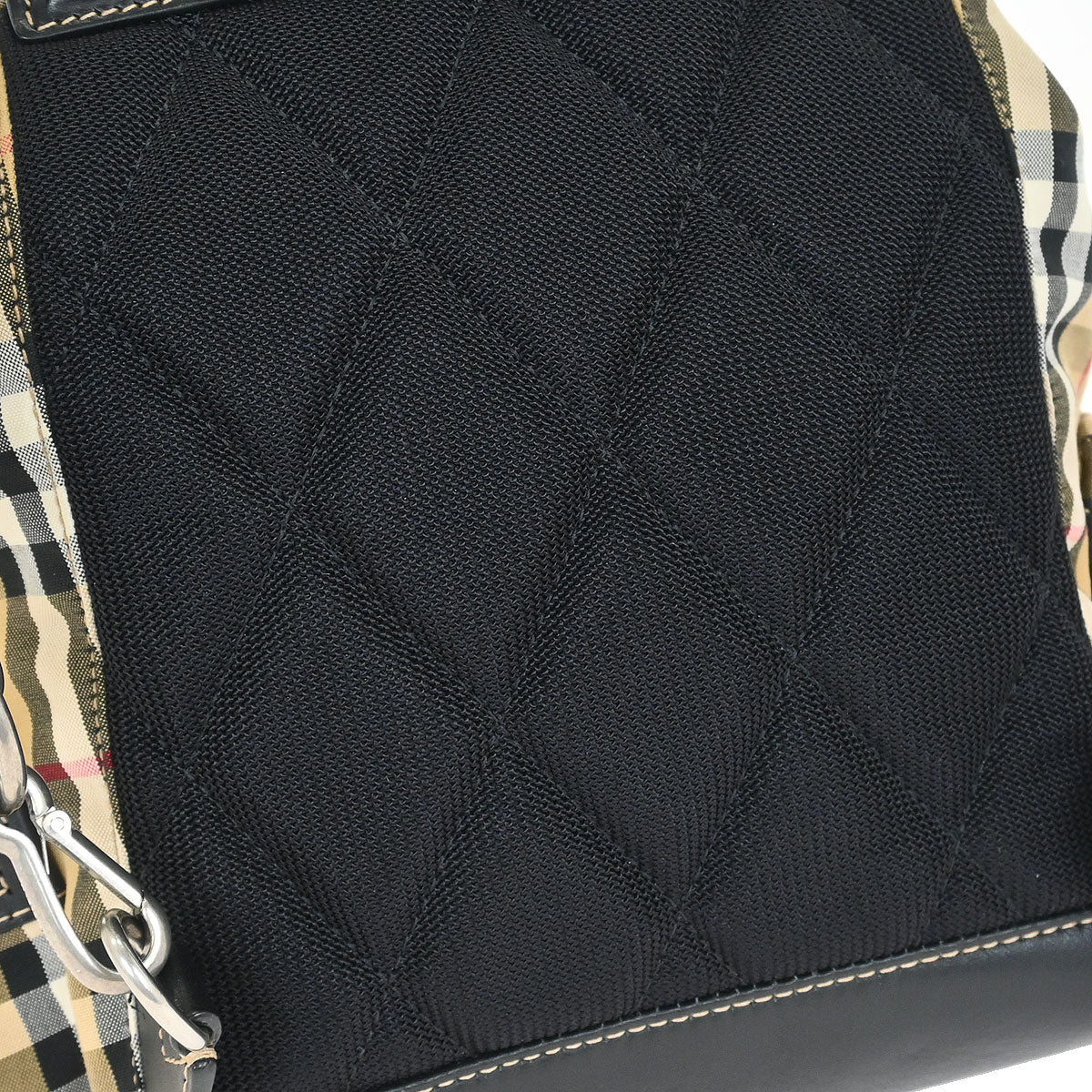 Burberry Beige Black Burberry Check Backpack - Image 3