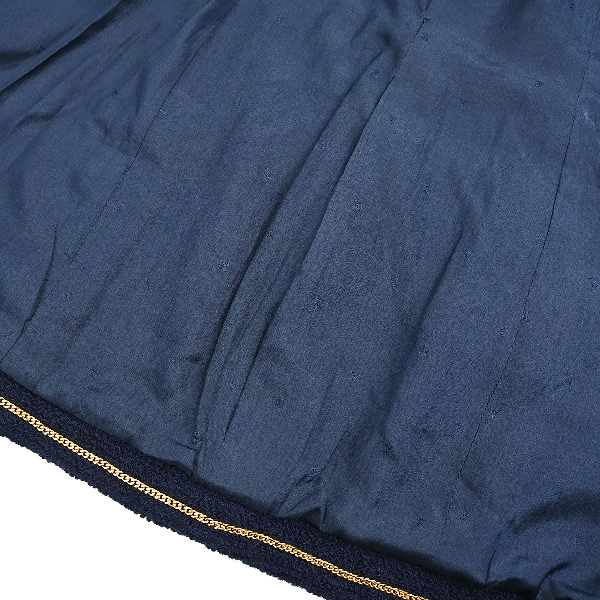 Chanel 1994 Single Breasted Collarless Jacket Navy #40 - Image 15