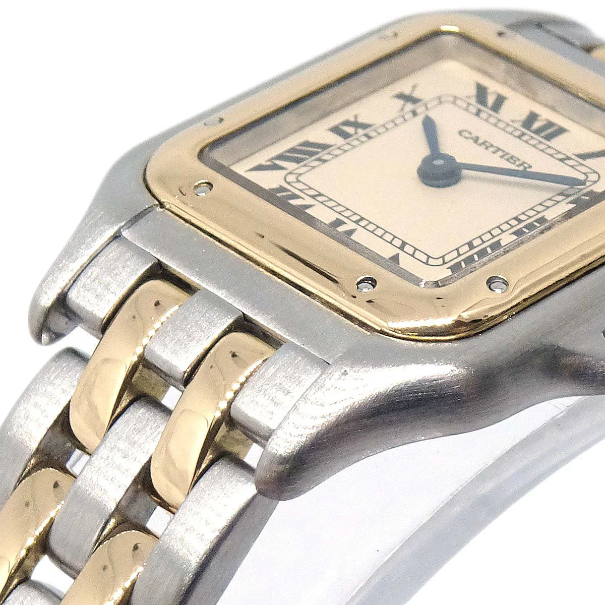 Cartier Panthere SM 2-Row Ref.6692 Quartz Watch 18KYG SS - Image 4