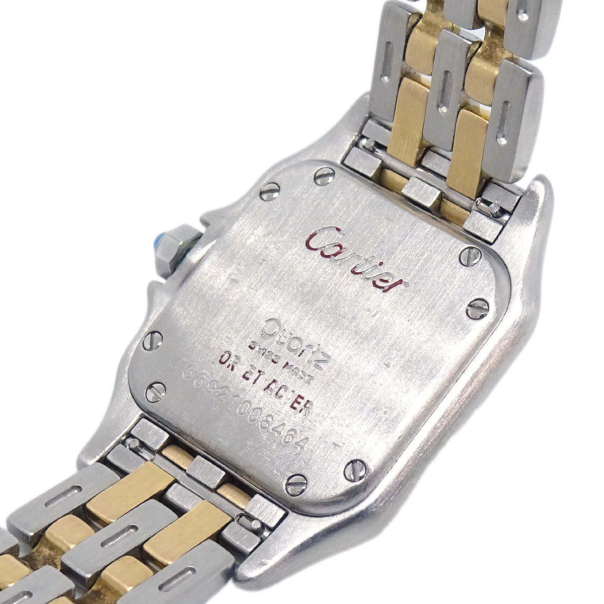 Cartier Panthere SM 2-Row Ref.6692 Quartz Watch 18KYG SS - Image 8