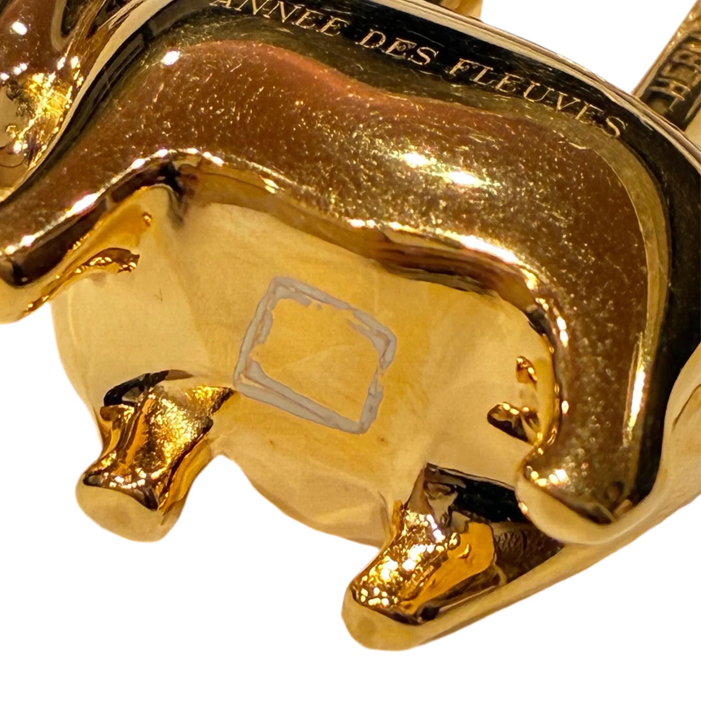 Hermes Grand fleuve Hippopotamus 2005 Cadena Small Good - Image 5