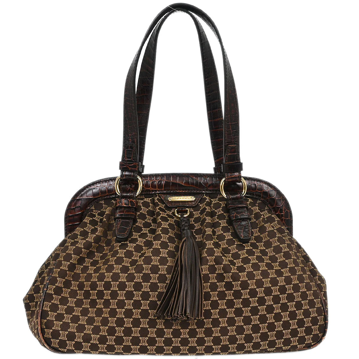 Celine Brown Macadam Handbag
