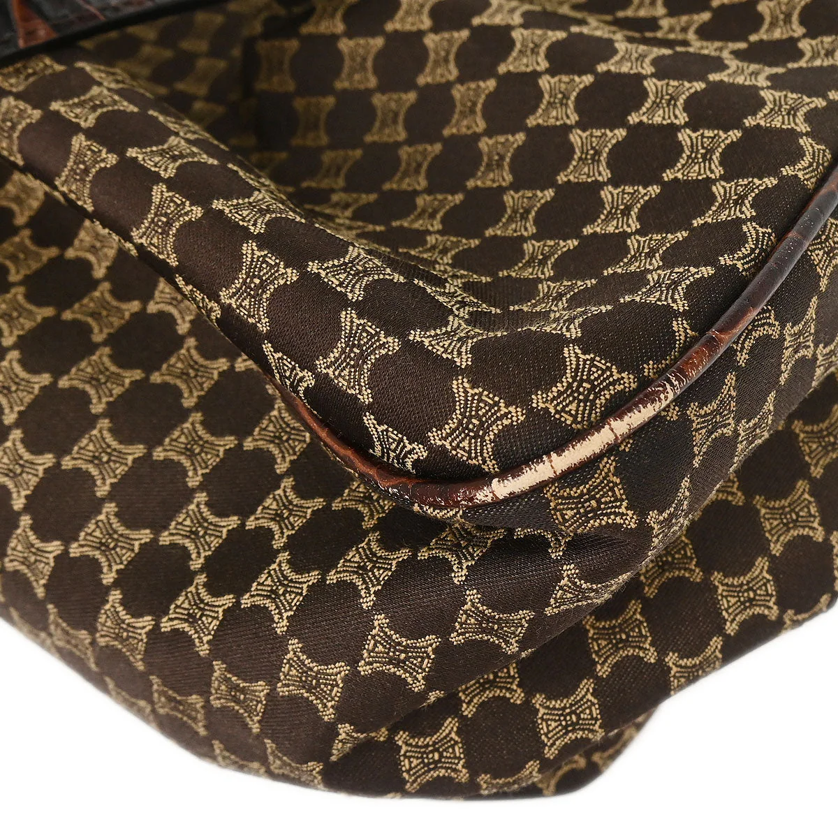 Celine Brown Macadam Handbag - Image 4