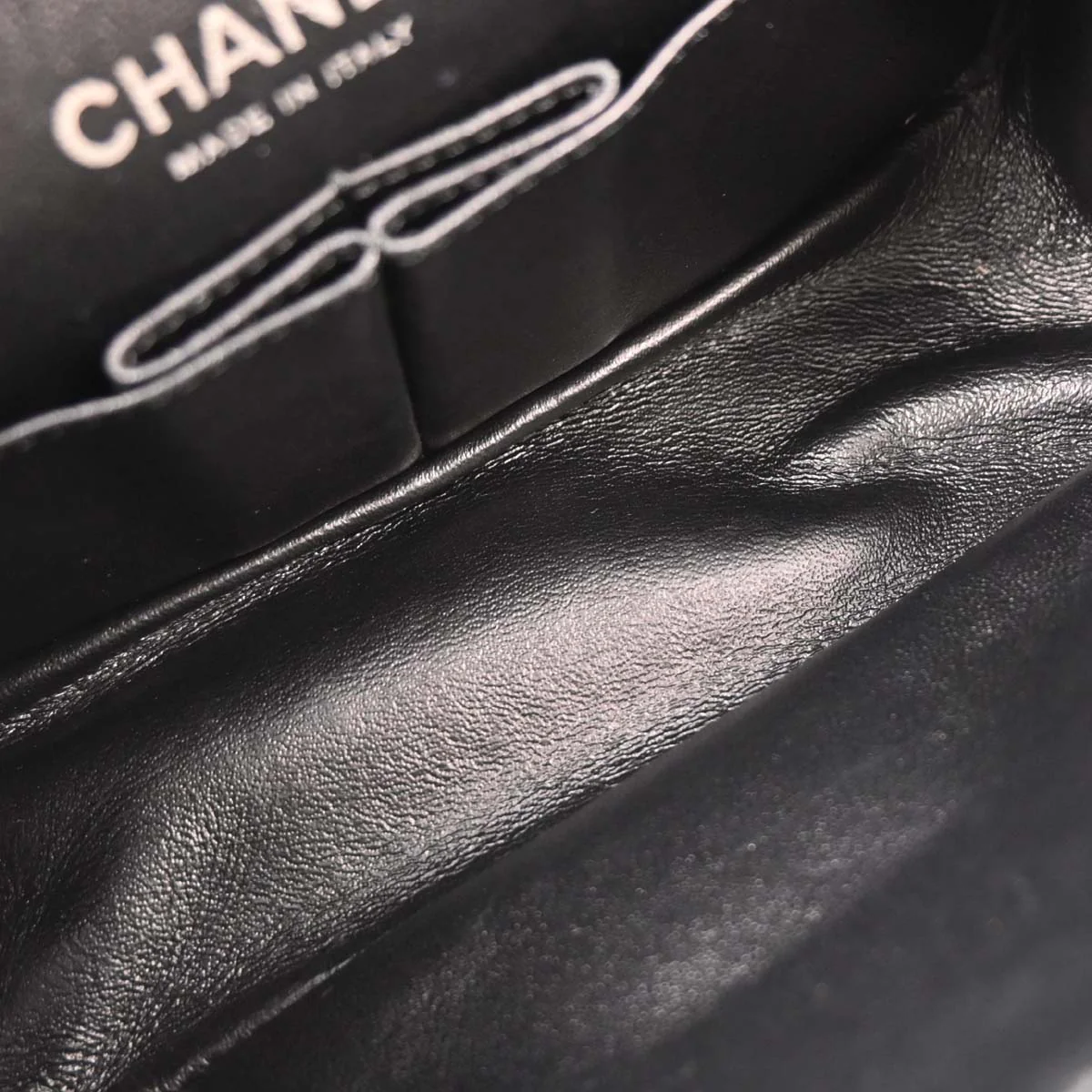Chanel Black Caviar 2.55 Double Flap Shoulder Bag - Image 8