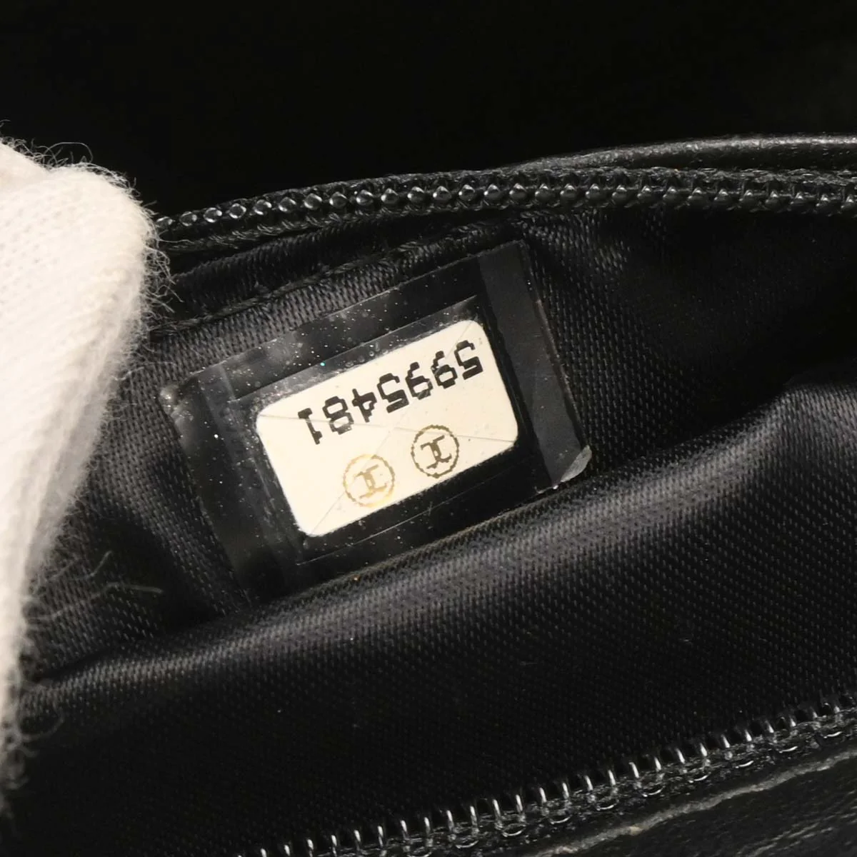 Chanel 1997-1999 Black Cotton Handbag - Image 9