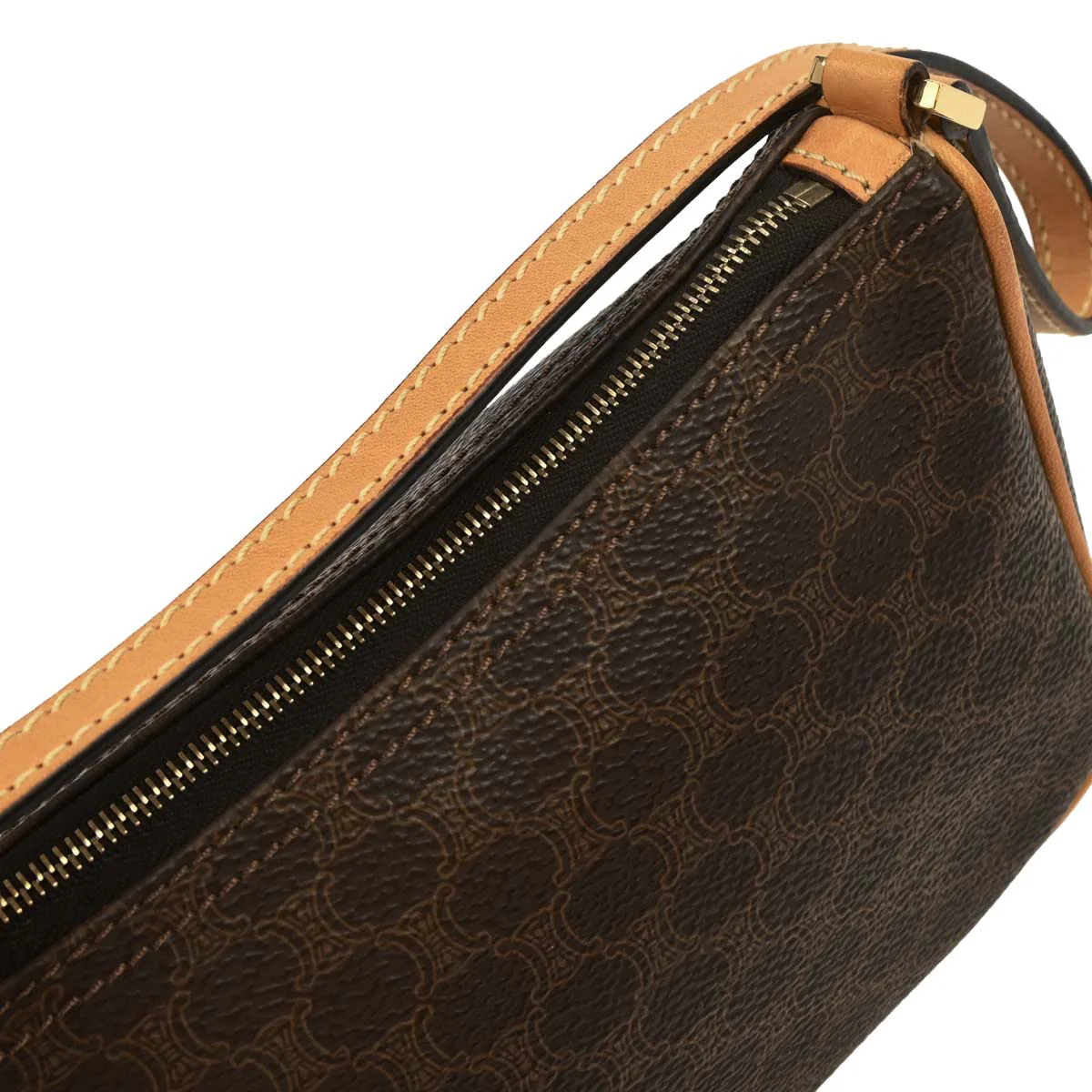 Celine Brown Macadam Handbag - Image 3