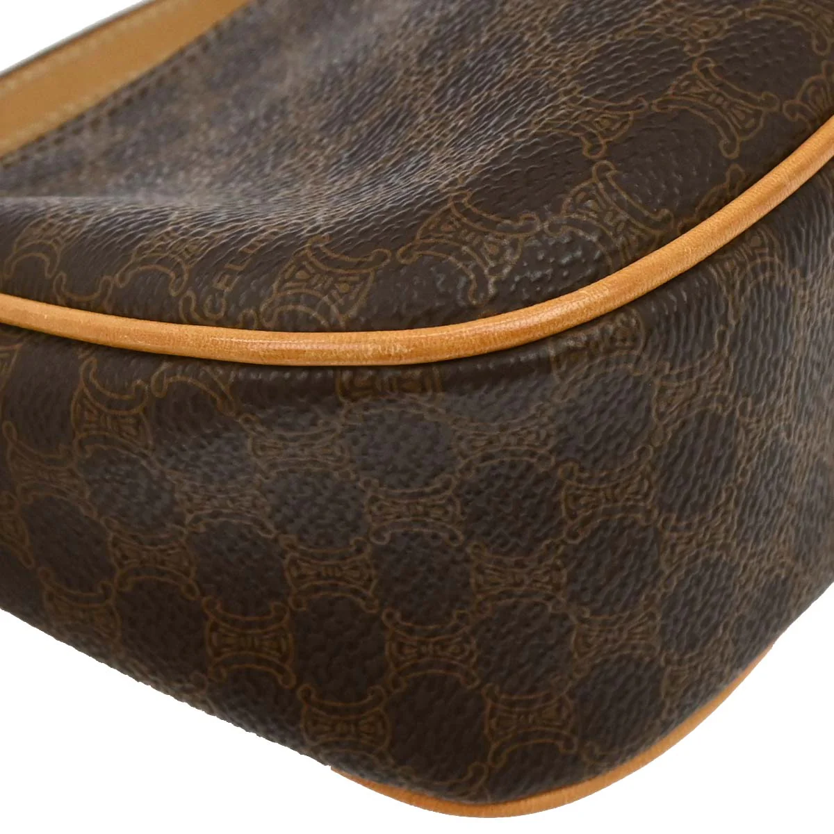 Celine Brown Macadam Handbag - Image 5