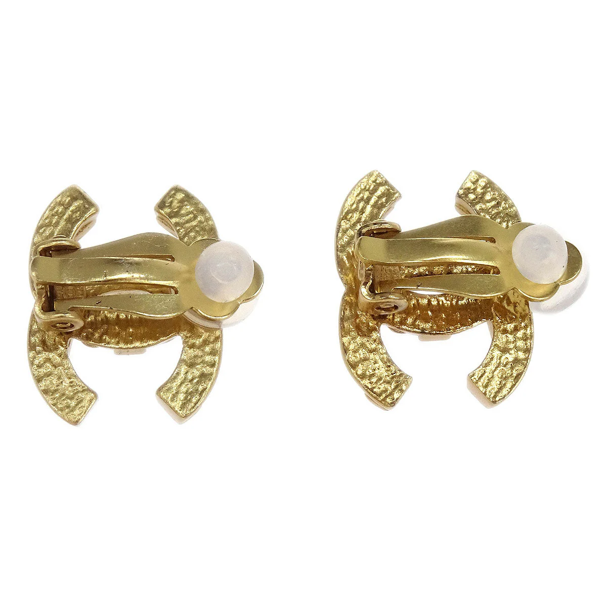 Chanel Gold CC Earrings Clip-On 03P - Image 3
