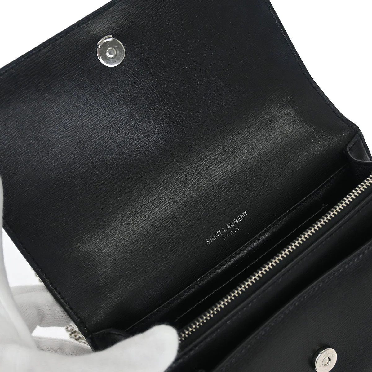 Saint Laurent Black Sunset WOC Shoulder Bag - Image 7