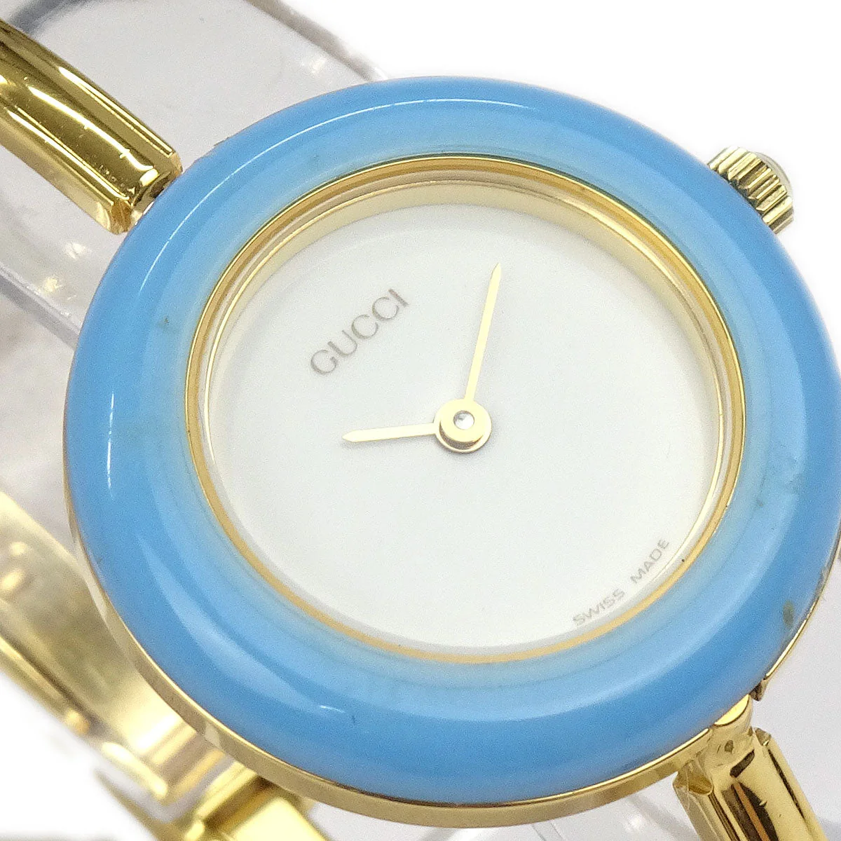 Gucci 11/12.2 Change Bezel Chameleon Quartz Watch SS - Image 5