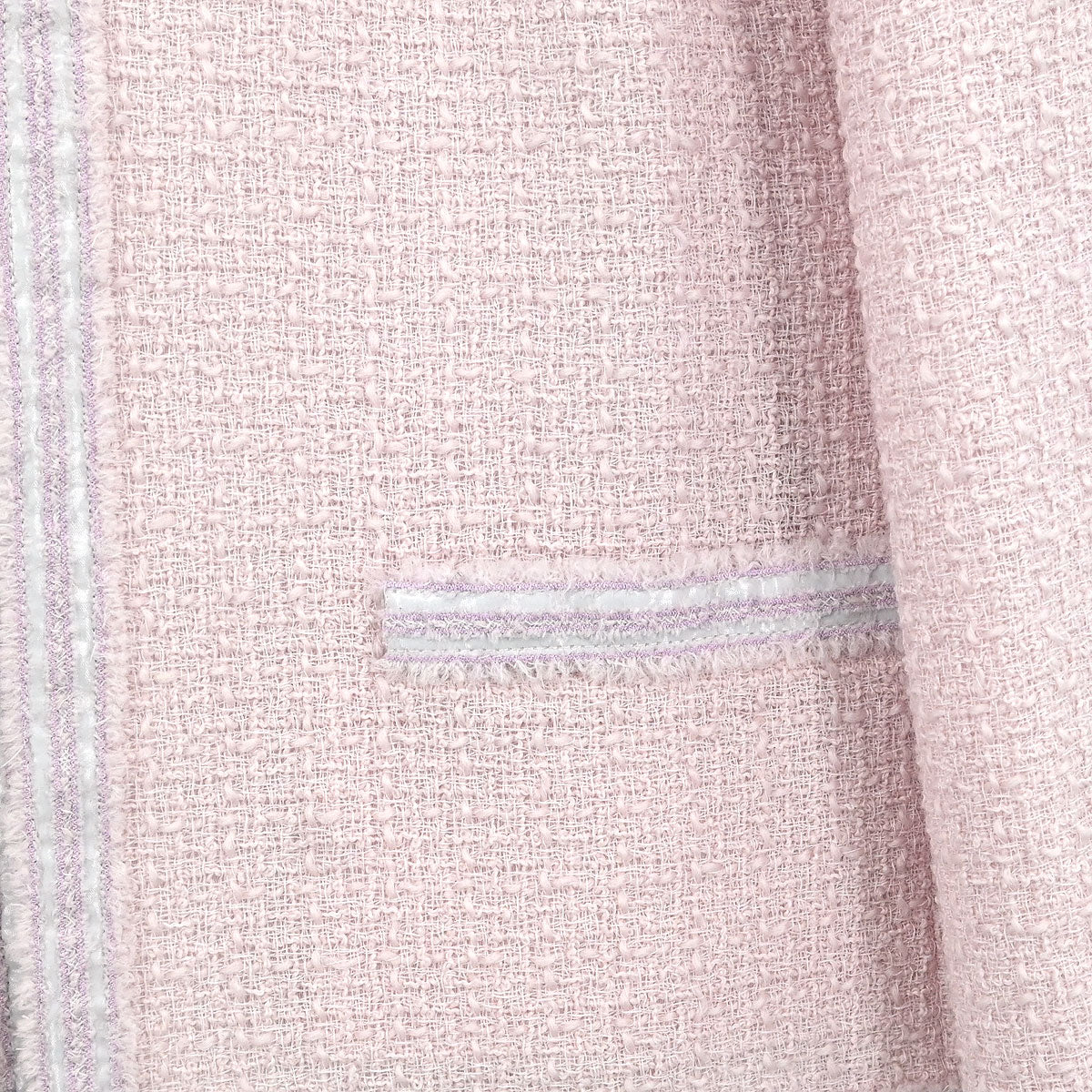 Chanel Collarless Jacket Pink 09C #42 - Image 5